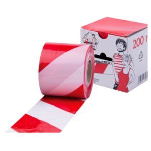 Nastro Segnaletico Rosso Bianco 7x200mt